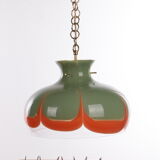 Suspension Kaiser Leuchten avec verre de Murano.