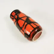 Fat Lava ceramic vase, Scheurich Keramik 242-22 "Spiderweb," 1960s.