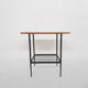 Teak and metal side table, The Netherlands 1950's