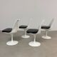 4 chaises pivotantes Eero Saarinen par Knoll