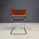 Vintage chrome and leather chair