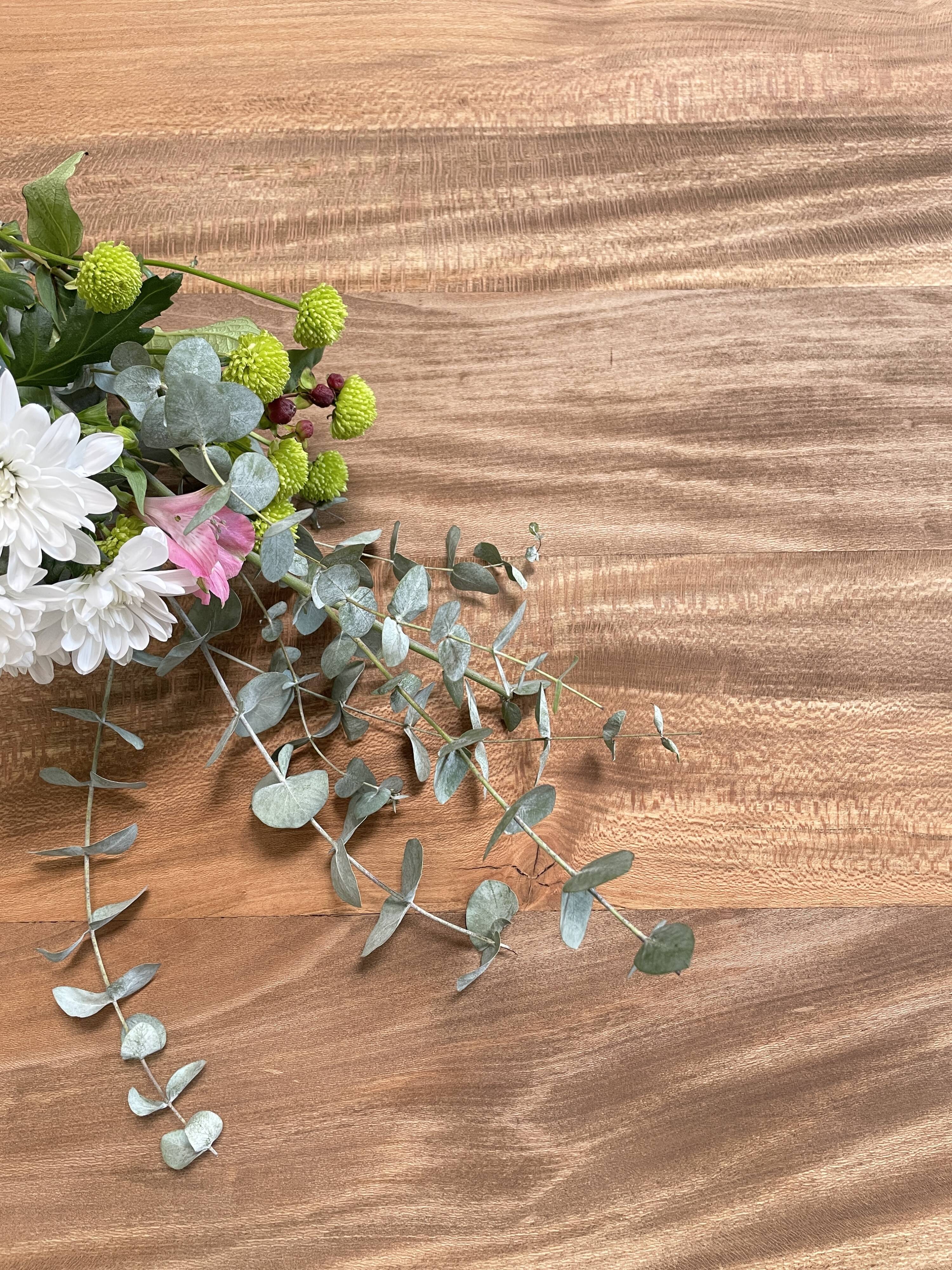 Vintage farmhouse table with turned legs.
