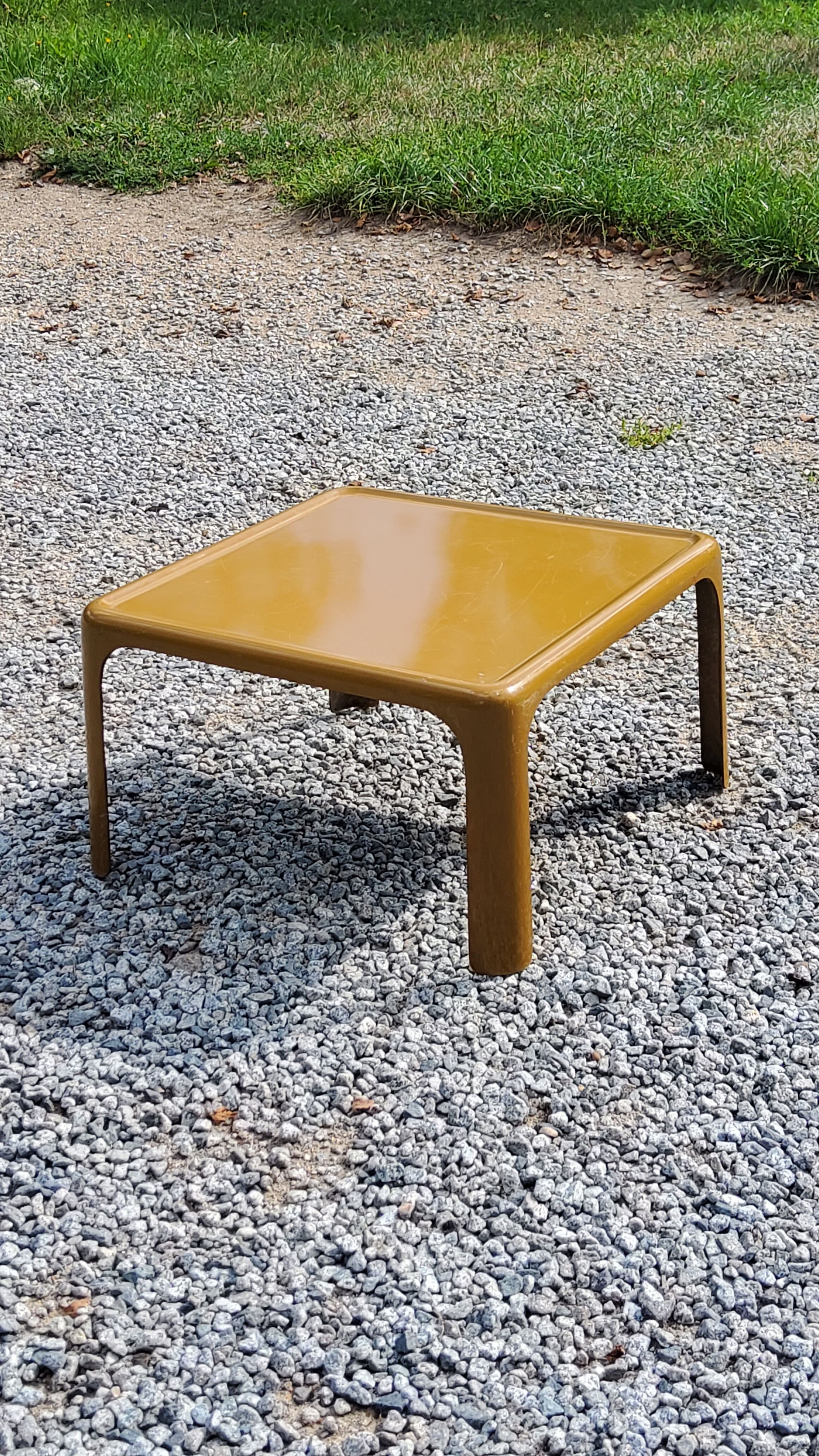 70s fiberglass coffee table