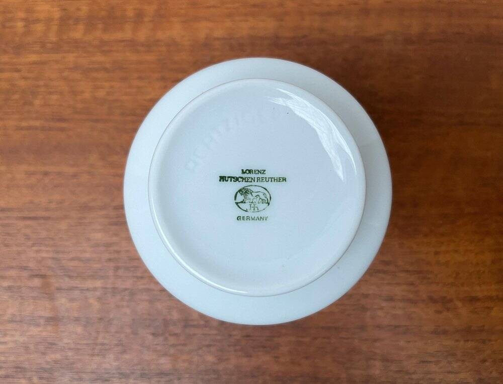 Vintage Mug Vase in German Porcelain with Architectural Patterns by Hans Achtziger for Hutschenreuther