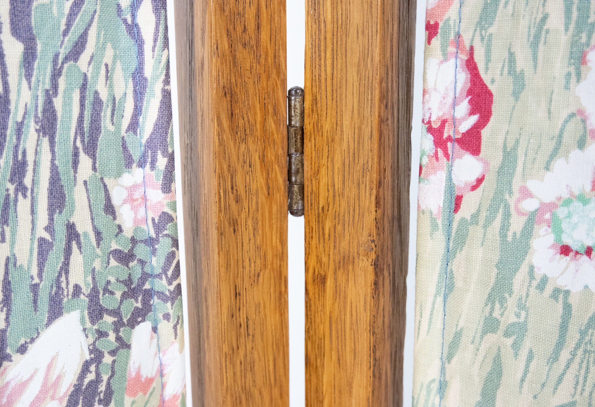 Art deco oak folding screen dutch