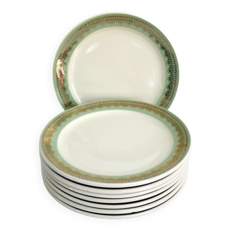 8 dessert plates Villeroy and Boch Mettlach, France Saar