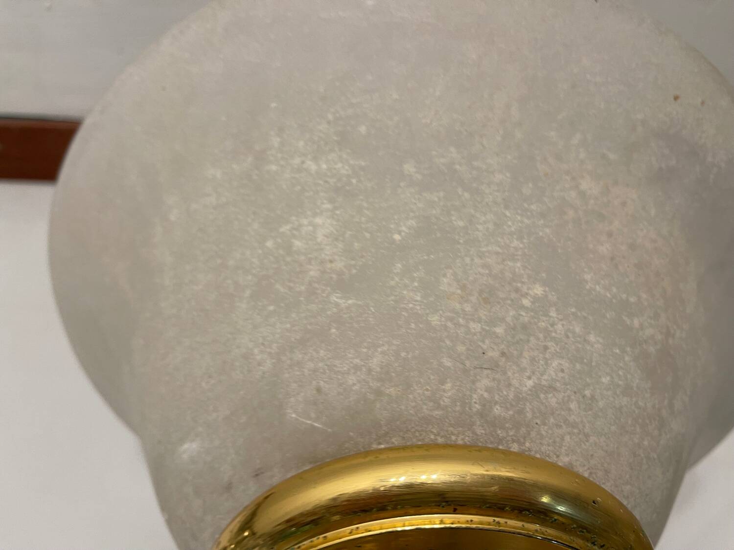 Large Brass Murano Glass Sconces Set of 2