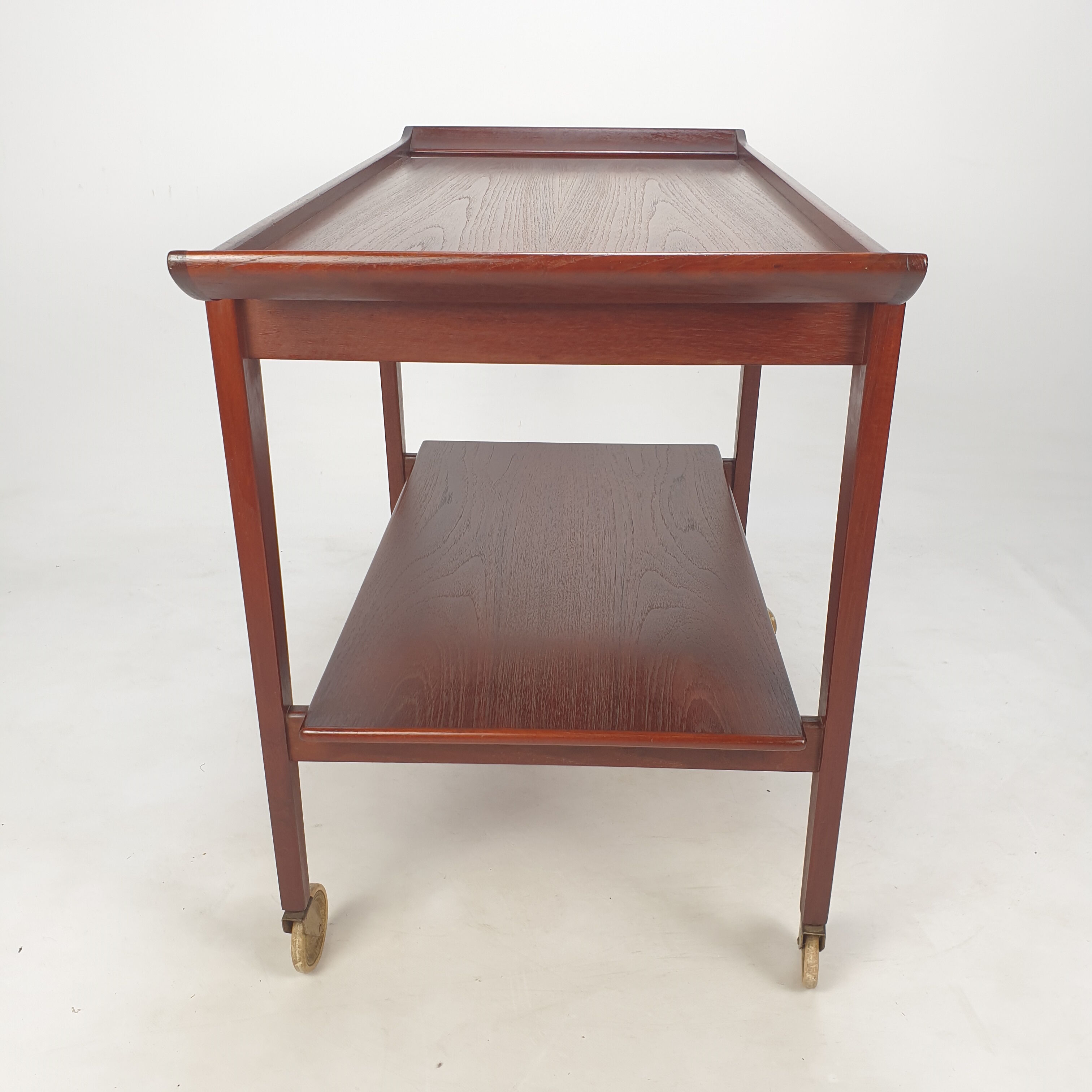 Mid-century italian teak trolley, 1960's