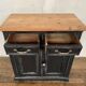 Craft furniture look industrial 2 doors 2 drawers raw tray early 2Xth