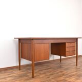 Mid-Century Danish Teak Desk by Gunnar Nielsen for Tibergaard, 1960s.