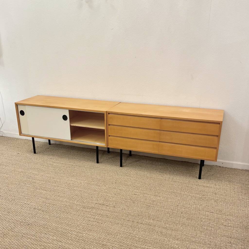 Kurt Thut small cabinet with sliding doors Switzerland 1950s