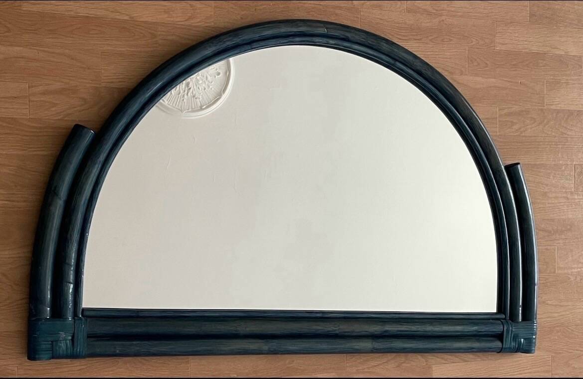 Rattan mirror