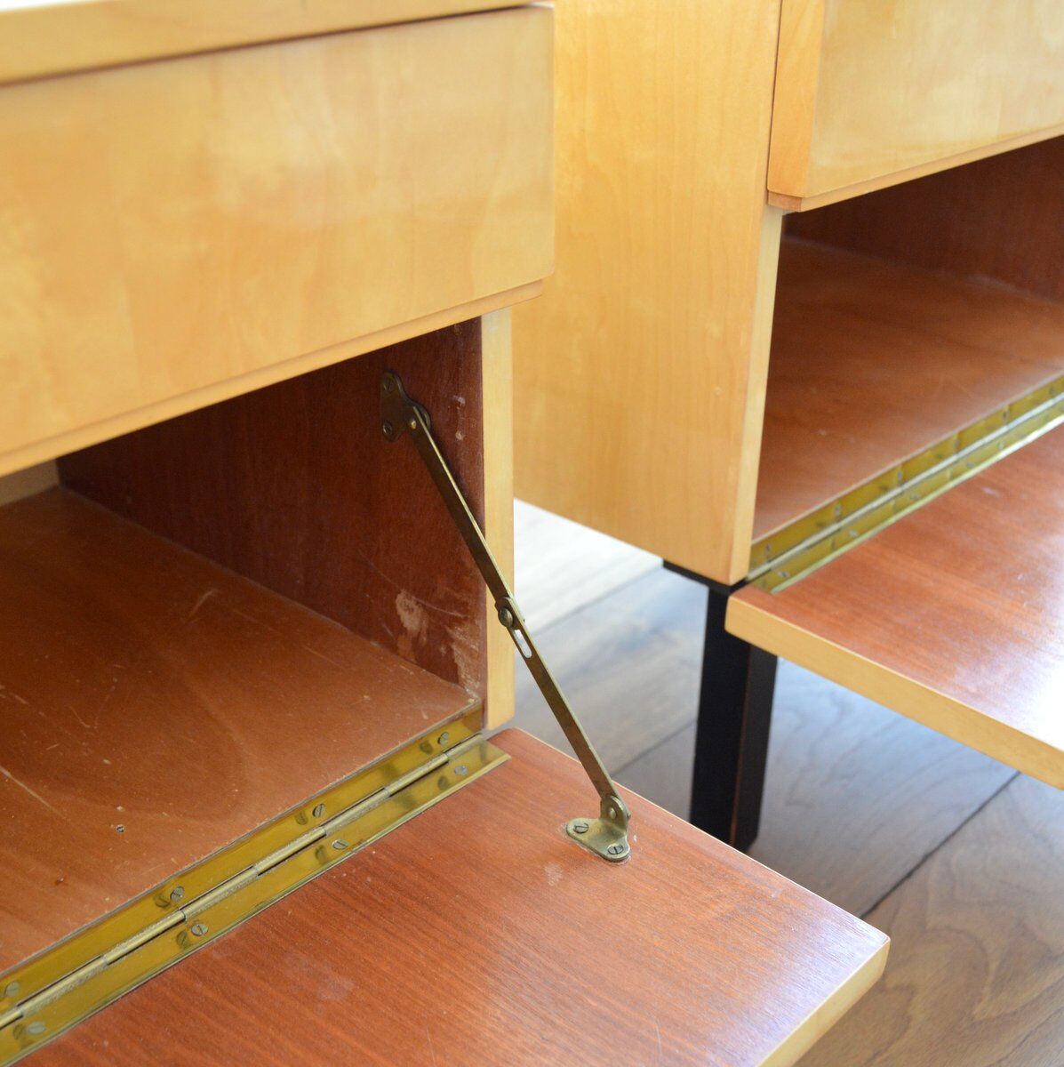 Pair of vintage bedside tables 1960s