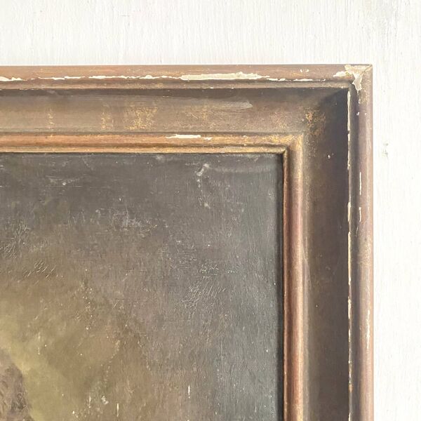 Portrait ancien femme époque Empire (vers 1820 ) 54X64cm