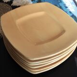 Ceramiche Toscane square plates - yellow
