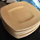 Assiettes carrées Ceramiche Toscane- jaunes