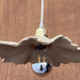 Mid-Century style ceramic flower suspension - beige stoneware