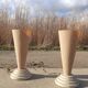 Set 2 postmodern 50 cm stepped sand and fiberglass lamp