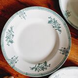 10 assiettes plates Saint Amand 1932