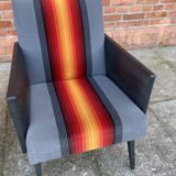 Pair of "fire" armchairs from 80's