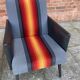 Paire de fauteuils "feu" des années 80