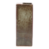 Signed stoneware brick vase, 1970s