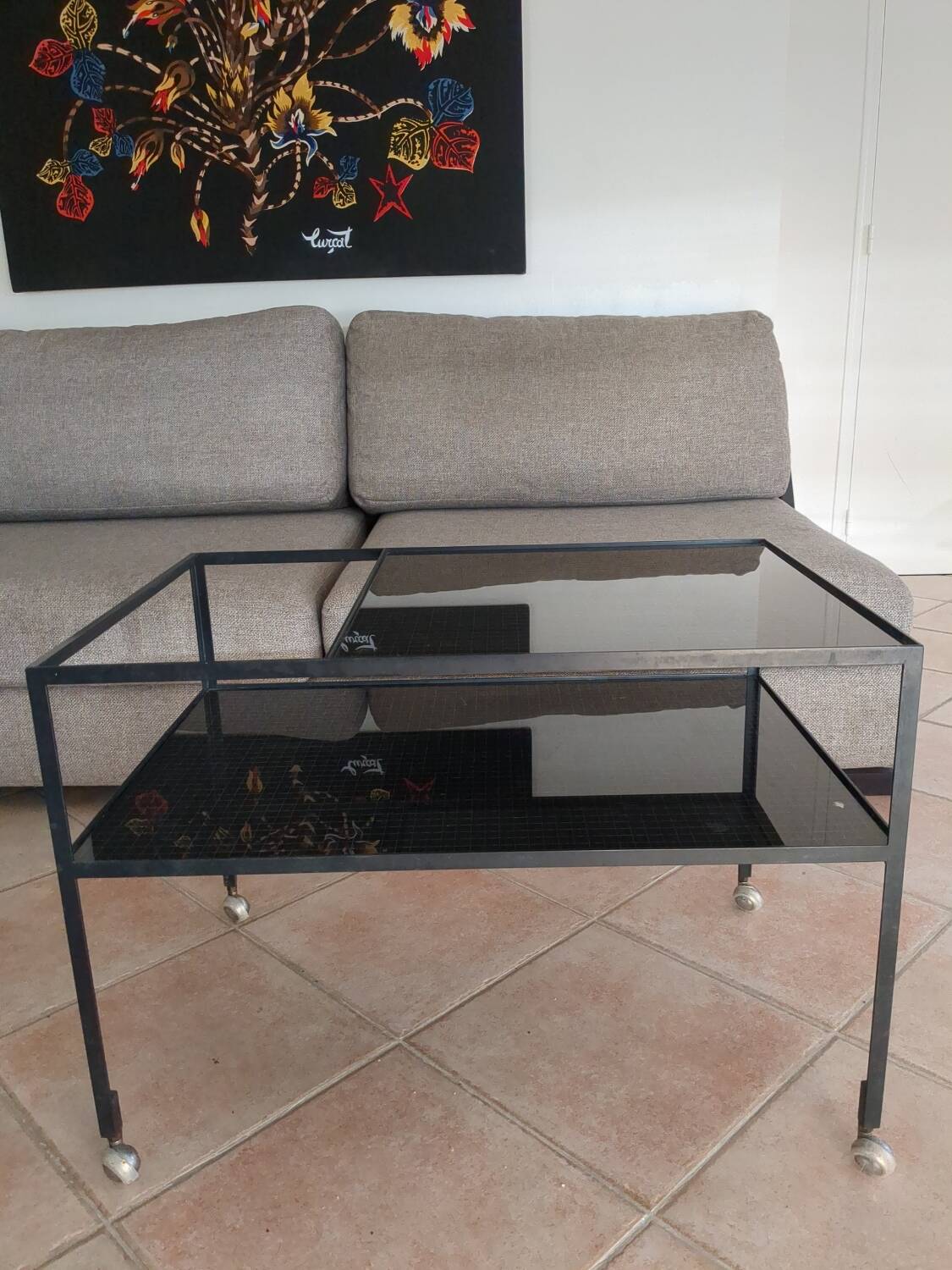 Vintage trolley trolley Herbert Hirche 60s