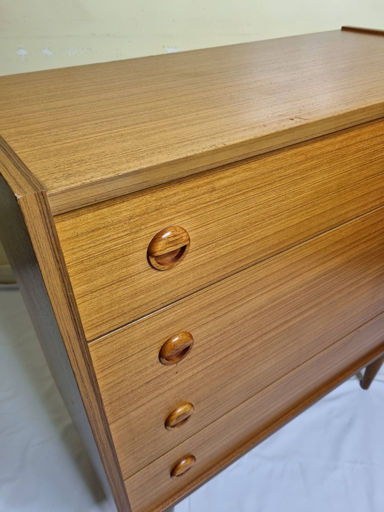 Vintage Scandinavian chest of drawers in teak and teak veneer, 1960s