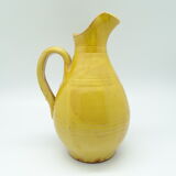 Mustard ceramic pitcher/jug