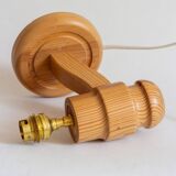 Swedish pine wall light, Solbackens Svarveri, Sweden, 1970s
