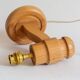 Swedish pine wall light, Solbackens Svarveri, Sweden, 1970s