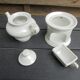 Old tisaniere faience white porcelain