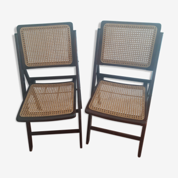 Cane chairs 60s