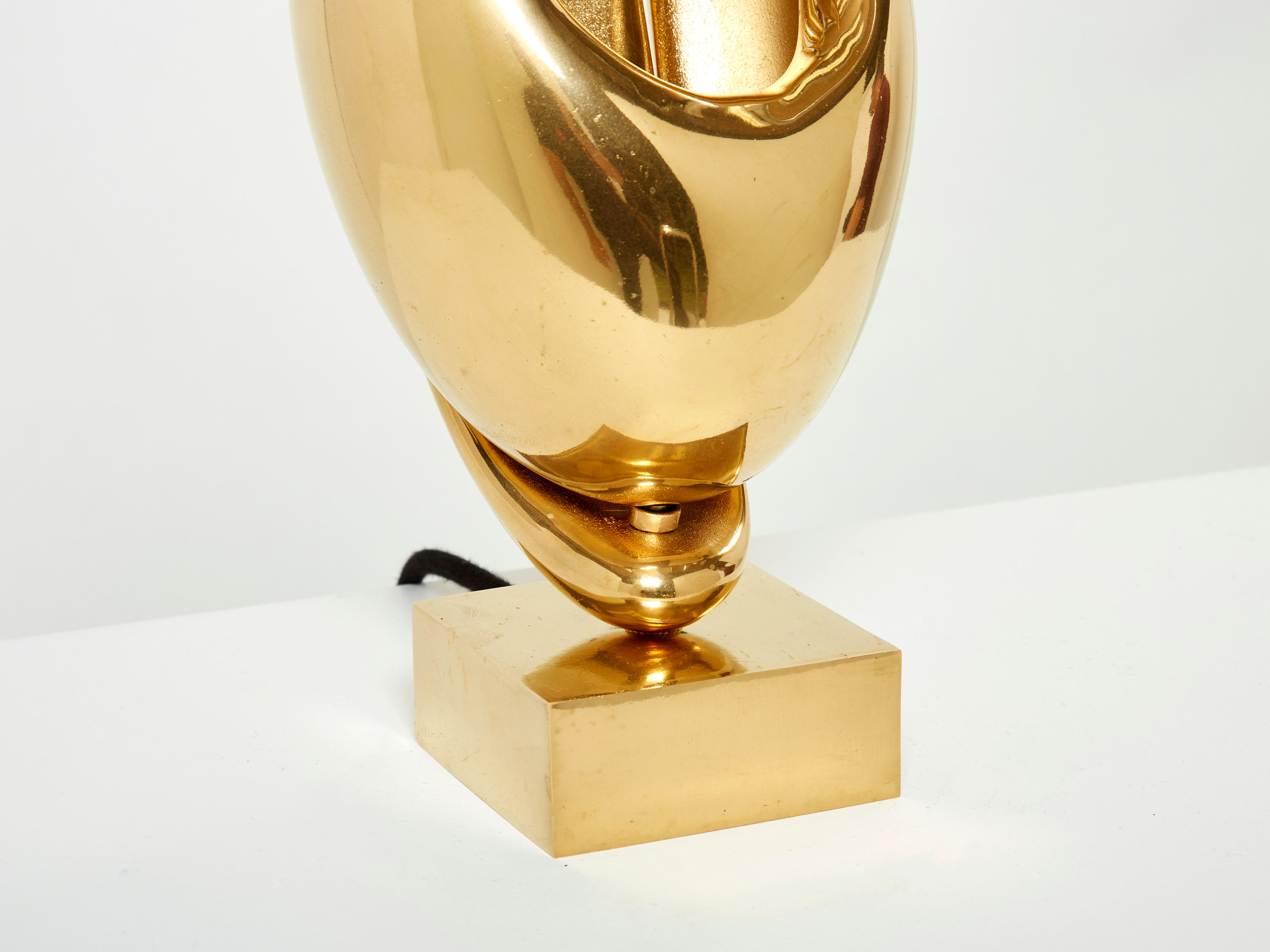 Lamp Michel Armand gilded bronze 1970