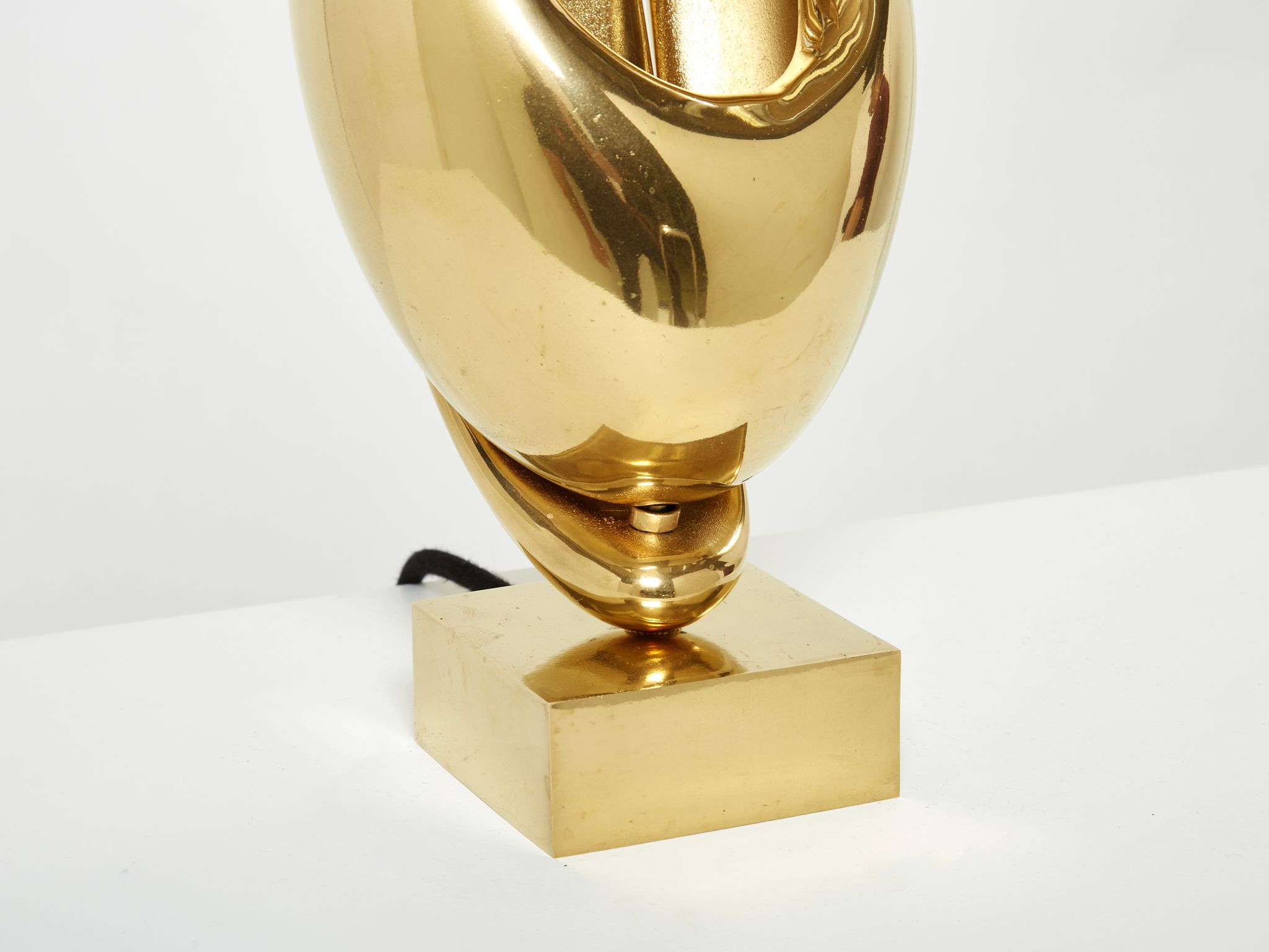 Lamp Michel Armand gilded bronze 1970