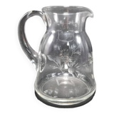 Chiseled decor pitcher