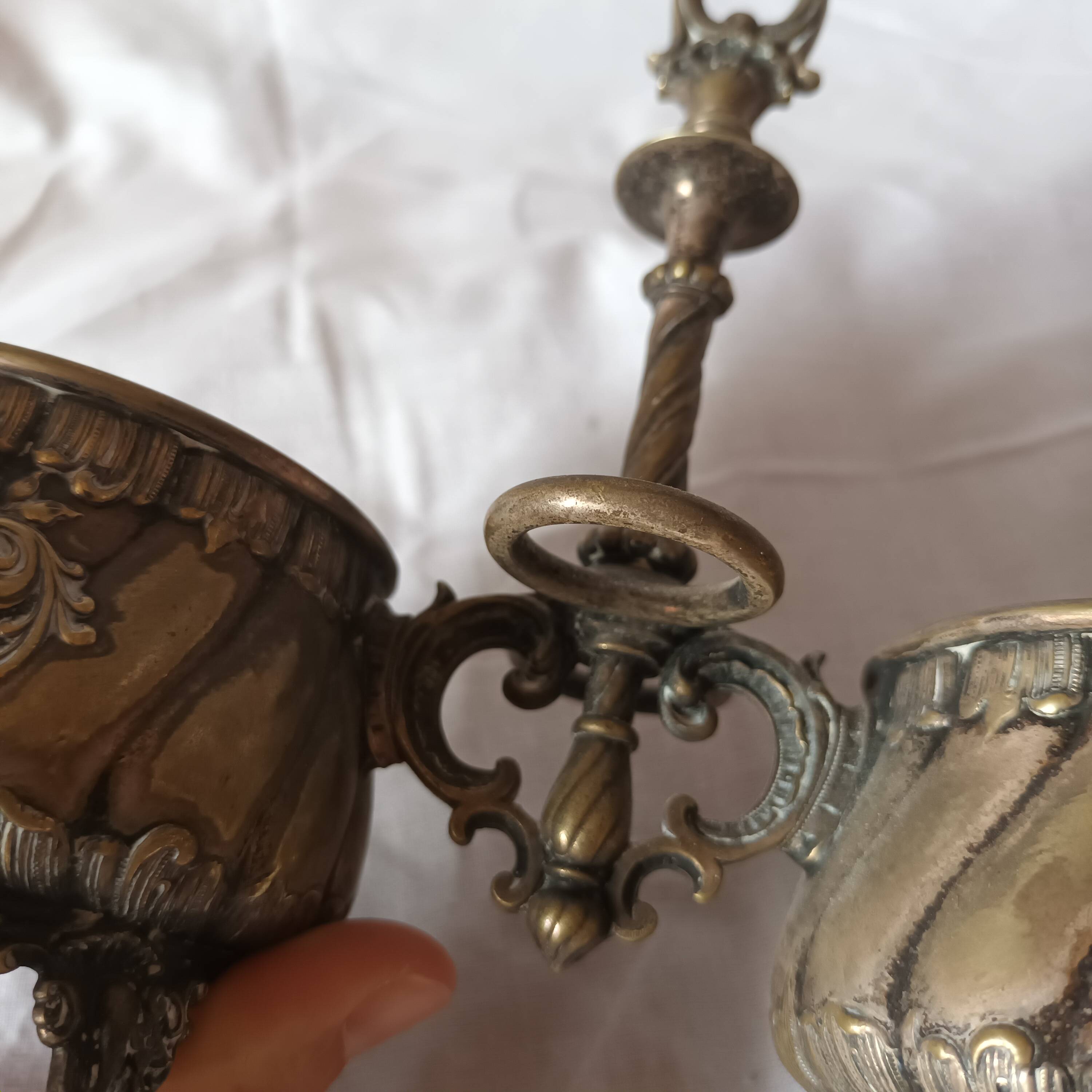 Ancien saleron en métal argenté