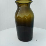 Bocal ancien en verre vert