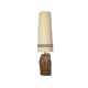 Brutalist oak sculpture lamp