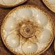 6 oyster shell plates and Chantilly porcelain serving platter