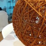 Rattan table lamp