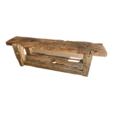 Oak and walnut workbench