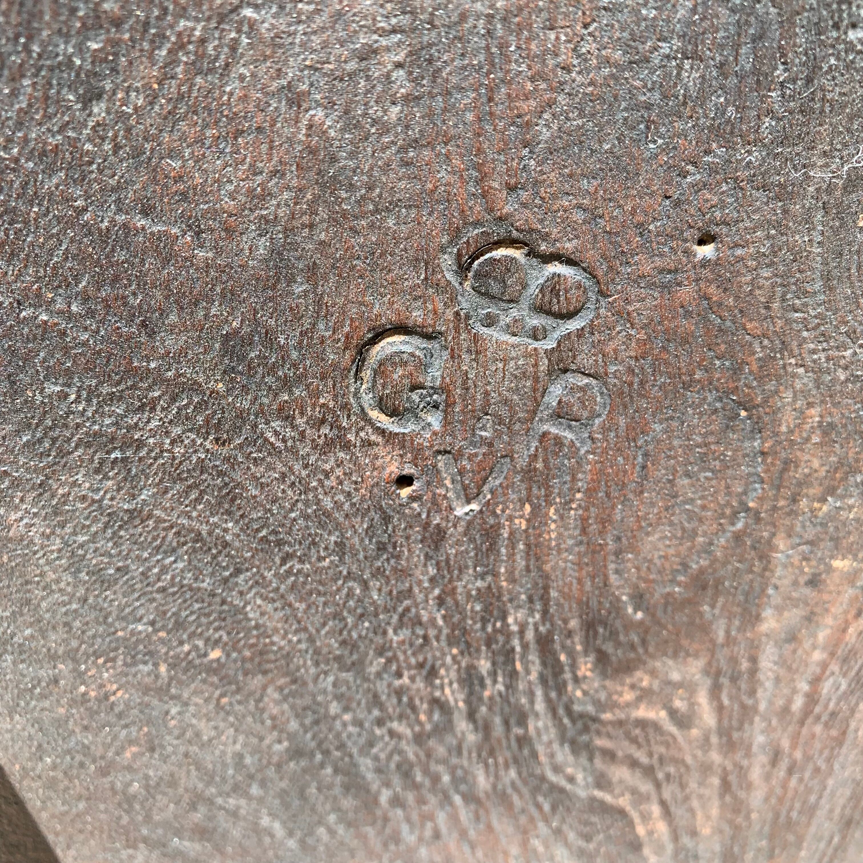 Pair of Windsor chairs stamped