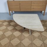 80s travertine coffee table