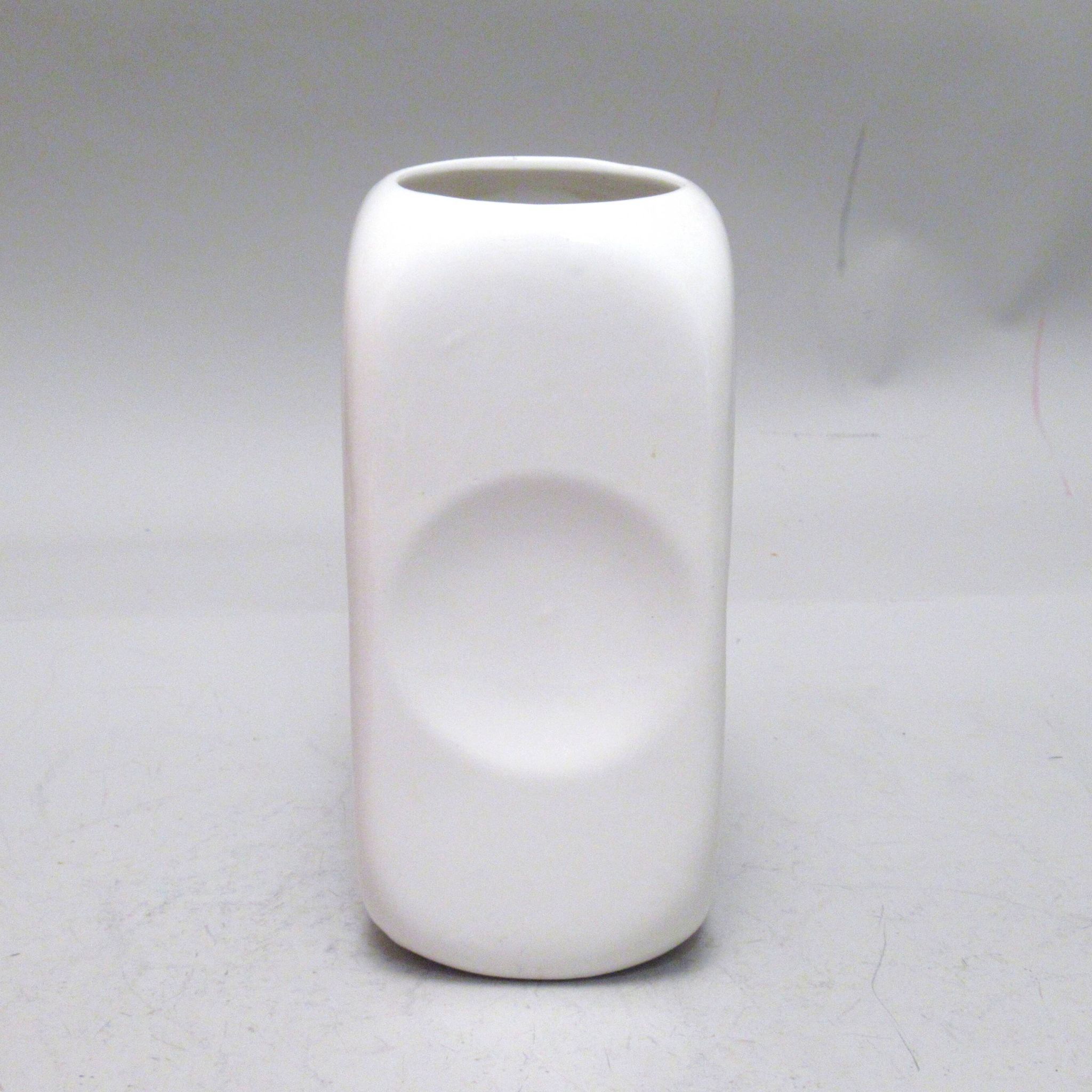 White rectangular vase Parravicini 1970s