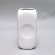 White rectangular vase Parravicini 1970s