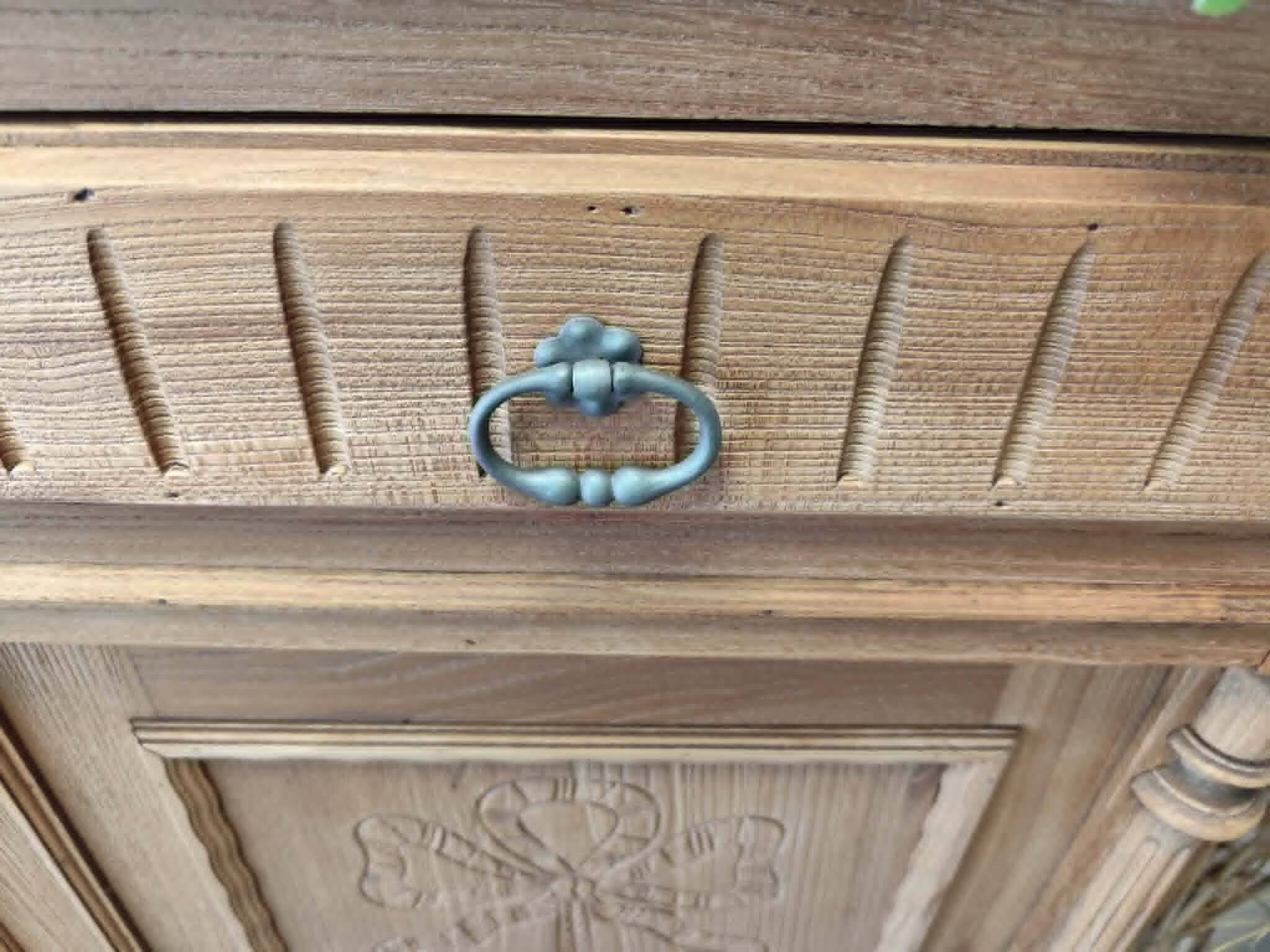 Solid oak storage cabinet