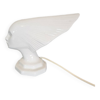 Lampe céramique vintage "la victoire" d'après René Lalique