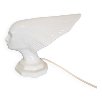 Vintage ceramic lamp "victory" after René Lalique