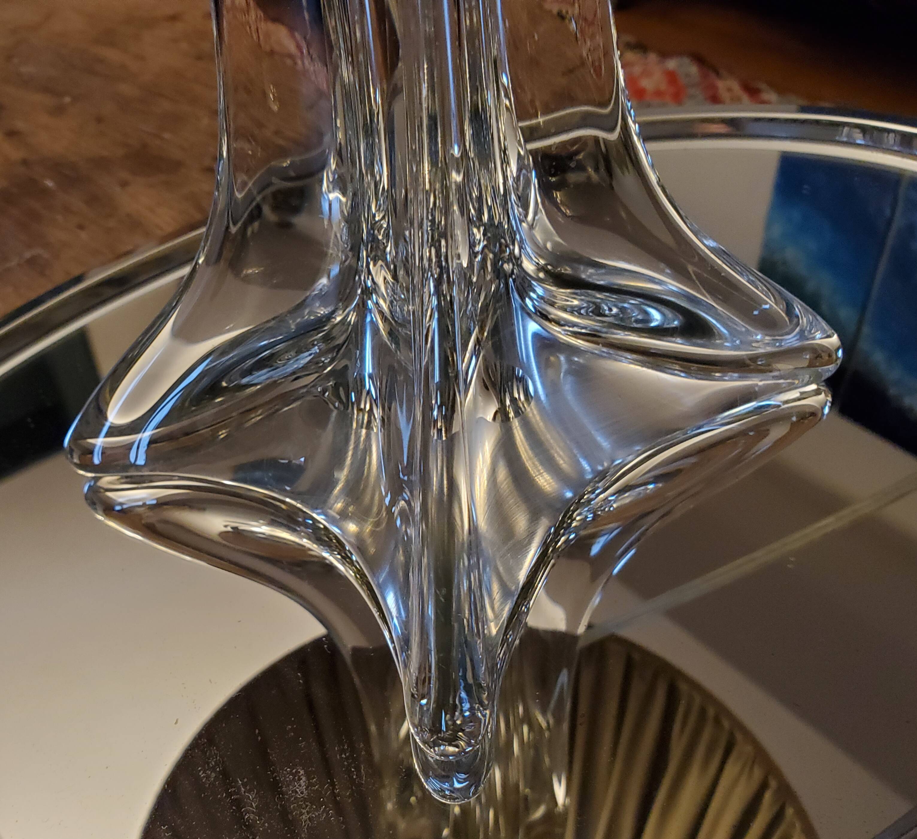 70's Crystal Foot Lamp